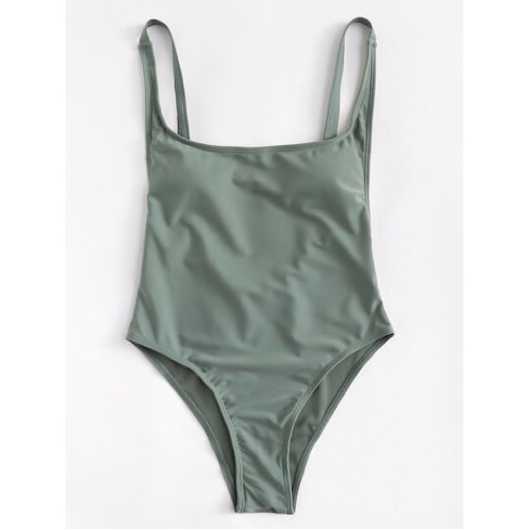 Backless One Piece Swimsuit - Picture 1 of 5